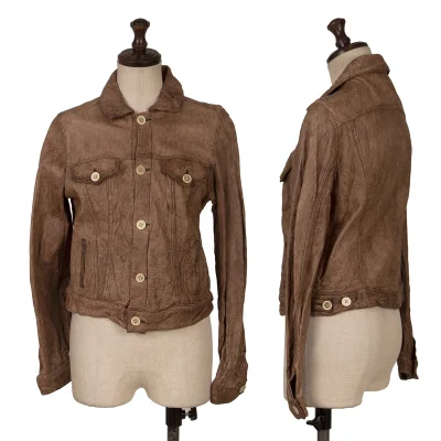 COMME des GARCONS Lamb Leather Trucker Jacket