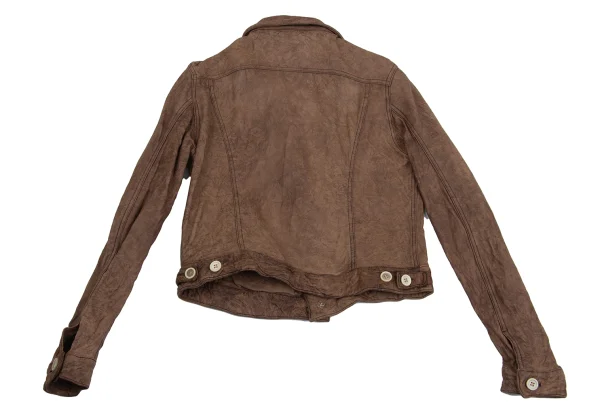 COMME des GARCONS Lamb Leather Trucker Jacket K-161397_012