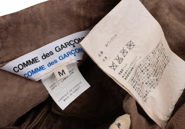 COMME des GARCONS Lamb Leather Trucker Jacket K-161397_016