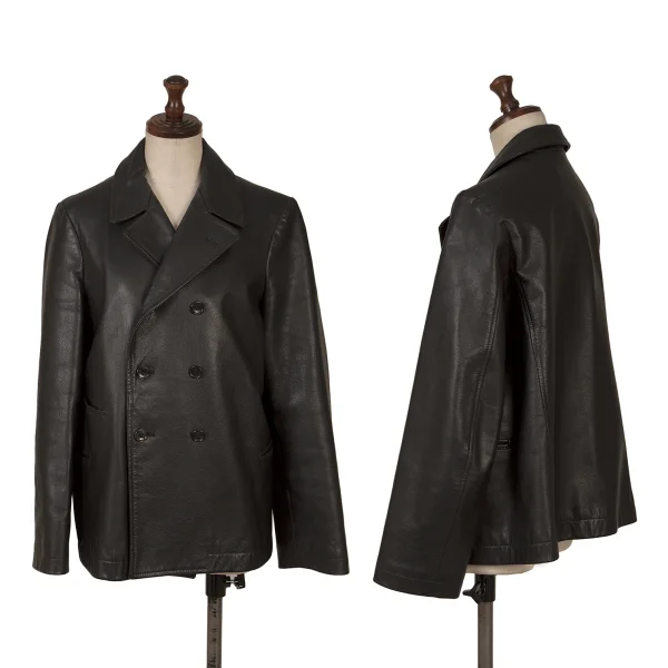 robe de chambre COMME des GARCONS Cow Leather Double Jacket Black M K-161398_001