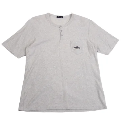 Papas+ Cotton Blend Logo Patch Henley T-Shirt