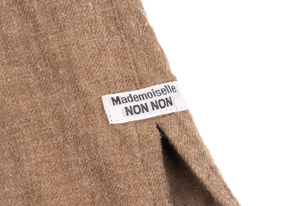 Mademoiselle NON NON Cotton Blend Pin Tuck Design Band Collar Shirt K-161403_014