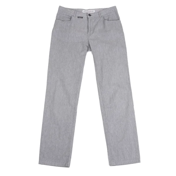 Mademoiselle NON NON Cotton Blend Stretch Tapered Pants Grey 36S K-161404_001