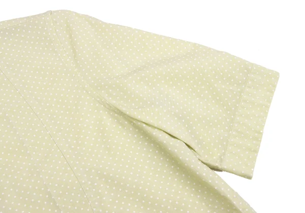 MARGARET HOWELL Pin-dot  Band Collar Short Sleeve Shirt K-161408_008