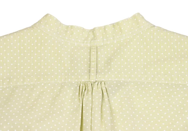 MARGARET HOWELL Pin-dot  Band Collar Short Sleeve Shirt K-161408_014