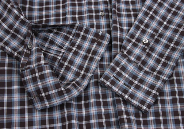 MARGARET HOWELL Check Ribbon Neck Shirt K-161409_009