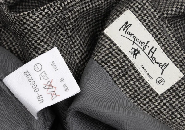 MARGARET HOWELL Wool Houndstooth Skirt K-161414_013