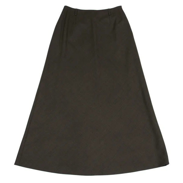 MARGARET HOWELL Wool A-line Skirt K-161416_002