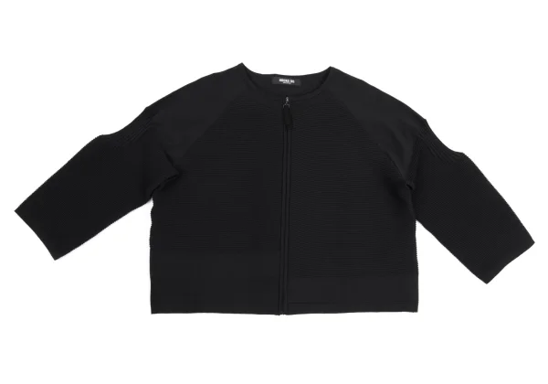 HIROKO BIS Rib Switching Zip Cardigan  K-161424_002