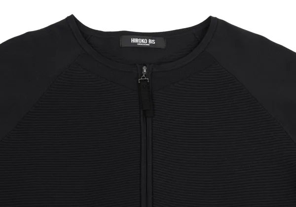 HIROKO BIS Rib Switching Zip Cardigan  K-161424_003