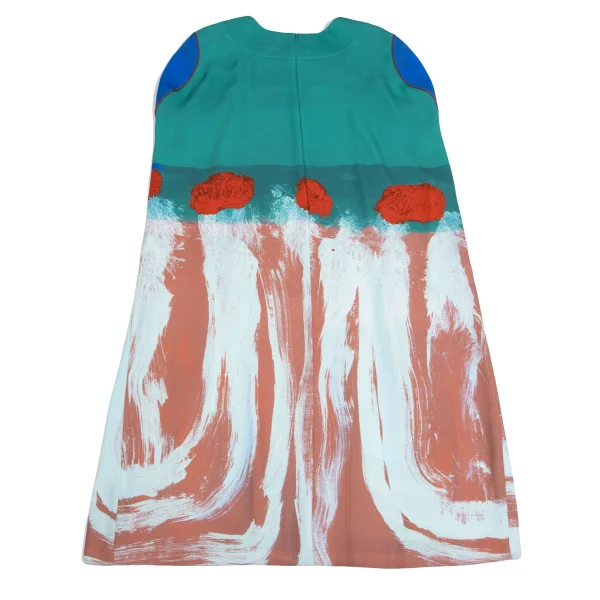 HIROKO KOSHINO Art Printed Design Sleeveless Dress K-161426_013