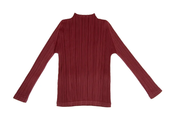 PLEATS PLEASE Mock-neck Long Sleeve Top K-161435_002