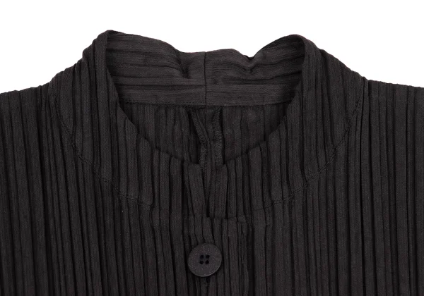 【希少】PLEATS PLEASE プリーツプリーズ テーラードジャケット 黒 PLEATS PLEASE ISSEY MIYAKE（テーラードジャケット）のフリマ
