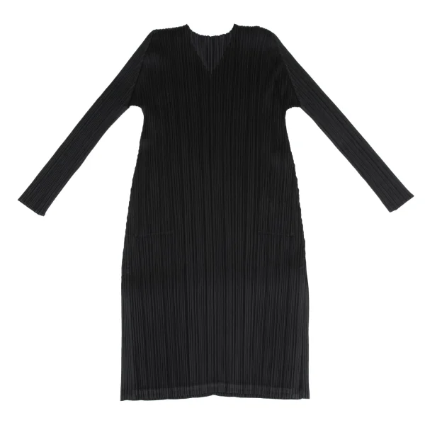 PLEATS PLEASE Pleated V Neck Tunic K-161444_002
