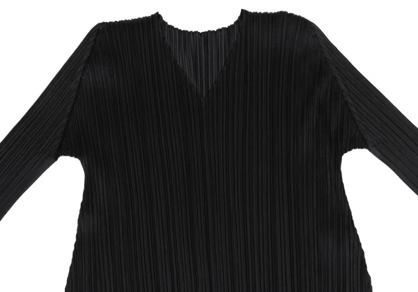 PLEATS PLEASE Pleated V Neck Tunic K-161444_003