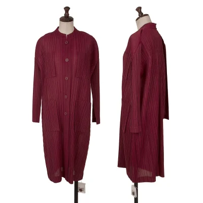 PLEATS PLEASE Pleats Patch Pocket Band Collar Tunic