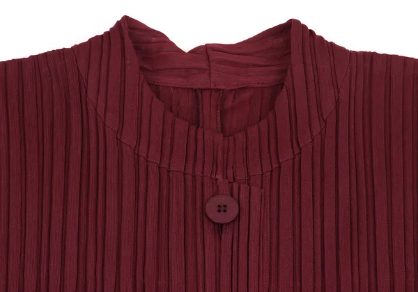 PLEATS PLEASE Pleats Patch Pocket Band Collar Tunic K-161446_004