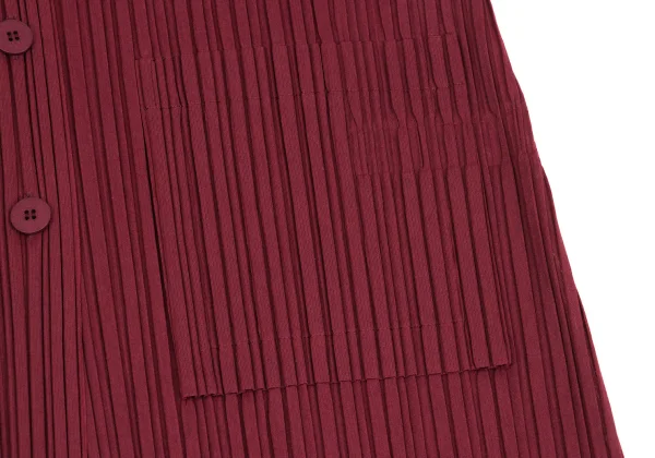 PLEATS PLEASE Pleats Patch Pocket Band Collar Tunic K-161446_010