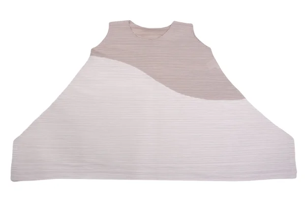 PLEATS PLEASE Bicolor Sleeveless Tunic K-161447_002