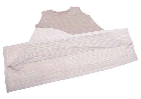 PLEATS PLEASE Bicolor Sleeveless Tunic K-161447_008