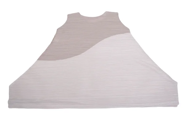 PLEATS PLEASE Bicolor Sleeveless Tunic K-161447_009