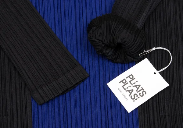 PLEATS PLEASE Pleats Bicolor Turtleneck Dress K-161449_007
