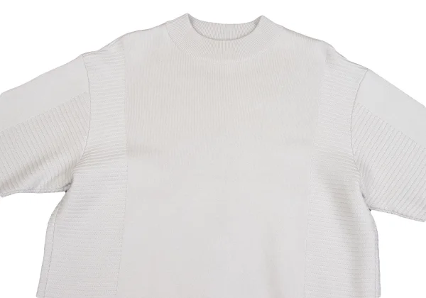 PLEATS PLEASE Striped Weave Switching Knit K-161451_003