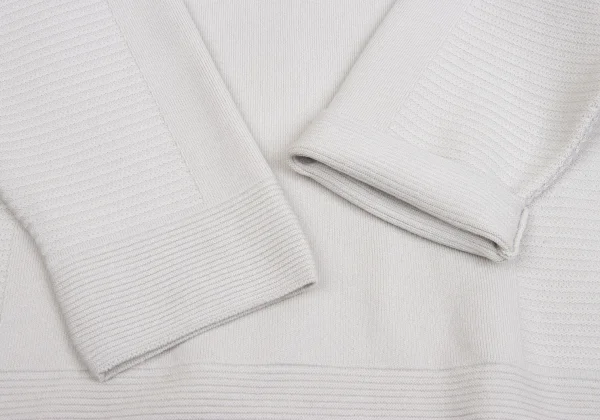 PLEATS PLEASE Striped Weave Switching Knit K-161451_006