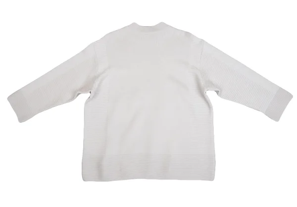 PLEATS PLEASE Striped Weave Switching Knit K-161451_010