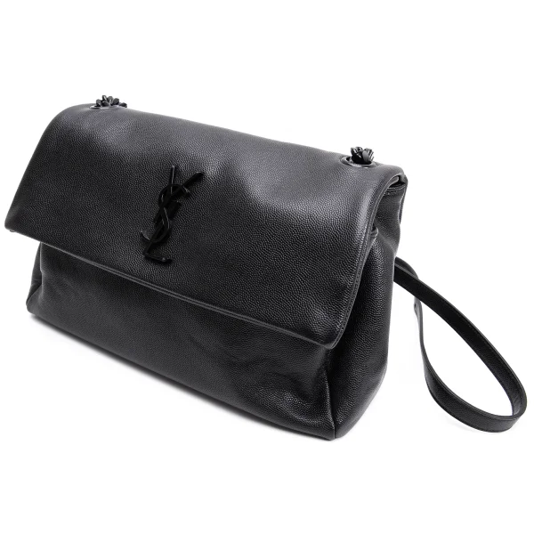 SAINT LAURENT PARIS West Hollywood Leather Shoulder Bag Black  K-161452_001