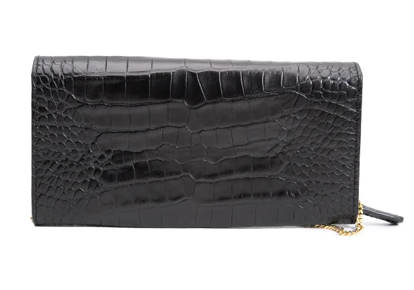 Max Mara Crocodile Emboss Leather Wallet K-161453_004