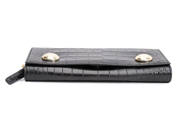 Max Mara Crocodile Emboss Leather Wallet K-161453_005