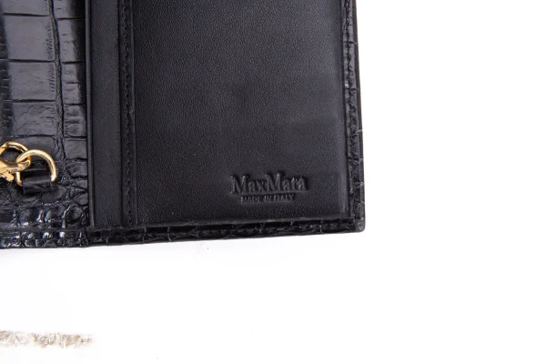 Max Mara Crocodile Emboss Leather Wallet K-161453_014