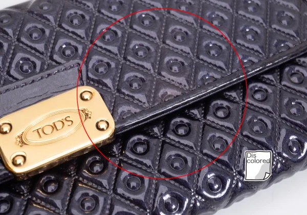 TOD'S Enamel Rhombus Emboss Wallet K-161454_006