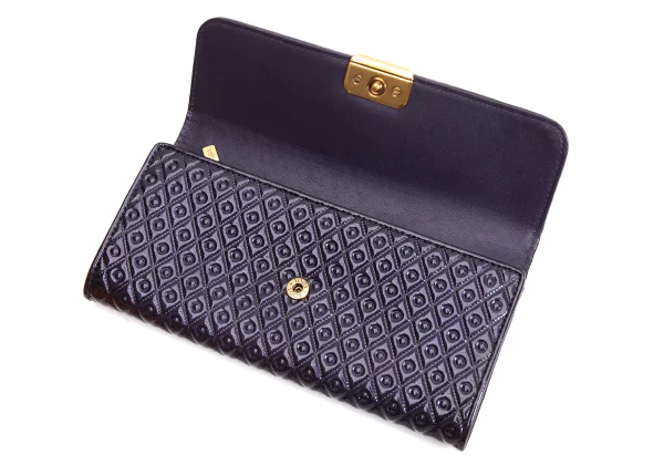 TOD'S Enamel Rhombus Emboss Wallet K-161454_008