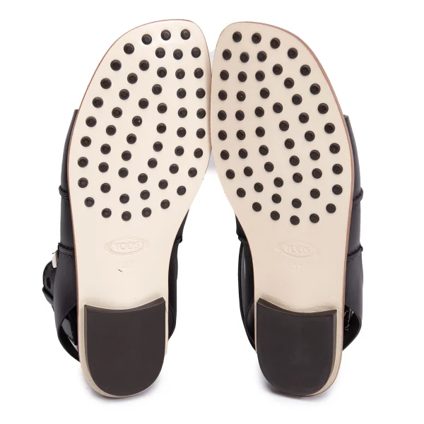 TOD'S Strap Leather Sandal K-161455_010