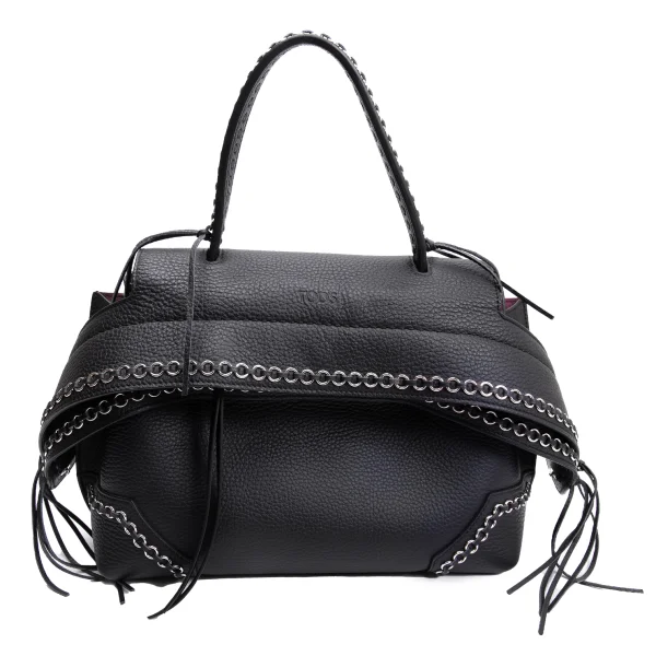TOD'S Ring Stitch 2way Leather Bag K-161457_002