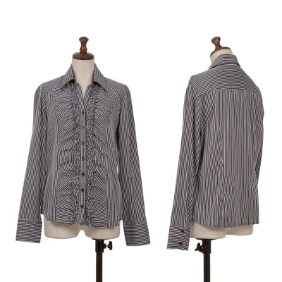 NARACAMICIE Stiripe Frill Blouse