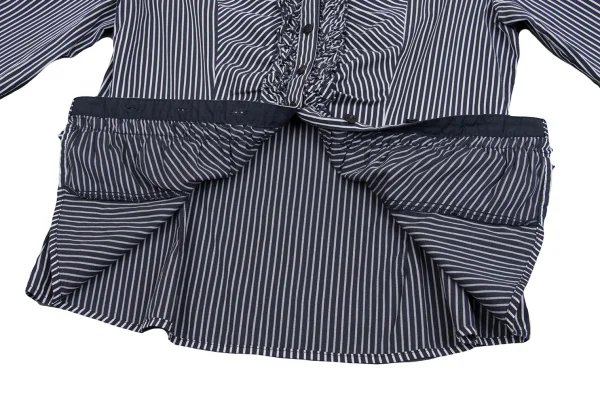 NARACAMICIE Stiripe Frill Blouse K-161462_011