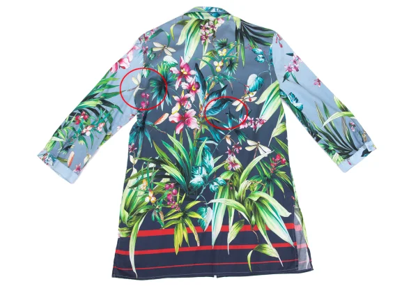NARACAMICIE Botanical Printed 3/4 Sleeve Blouse K-161469_013