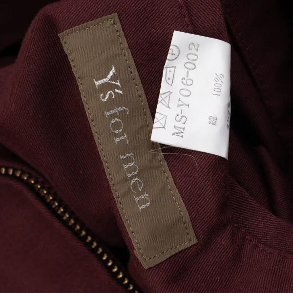 Y's for men Cotton Zip-up Blouson K-161472_017