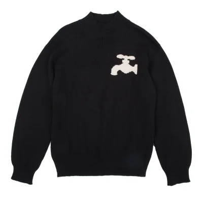 Y's for men Faucet Intarsia Cotton Knit