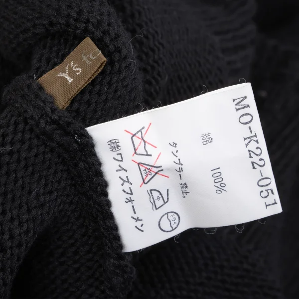 Y's for men Faucet Intarsia Cotton Knit K-161473_013