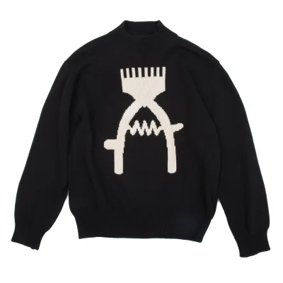 Y's for men Clipper Intarsia Cotton Knit