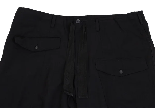 Y's for men Flap Pocket Design Wool Tapered Pants K-161477_002