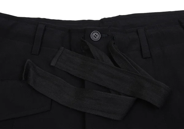 Y's for men Flap Pocket Design Wool Tapered Pants K-161477_003