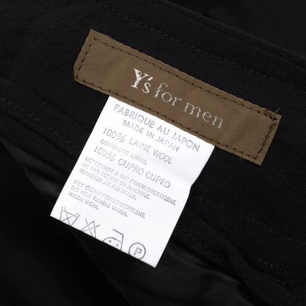 Y's for men Flap Pocket Design Wool Tapered Pants K-161477_013