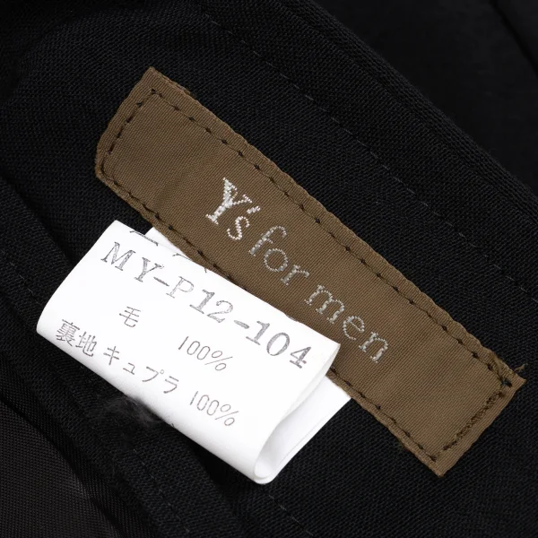 Y's for men Flap Pocket Design Wool Tapered Pants K-161477_014