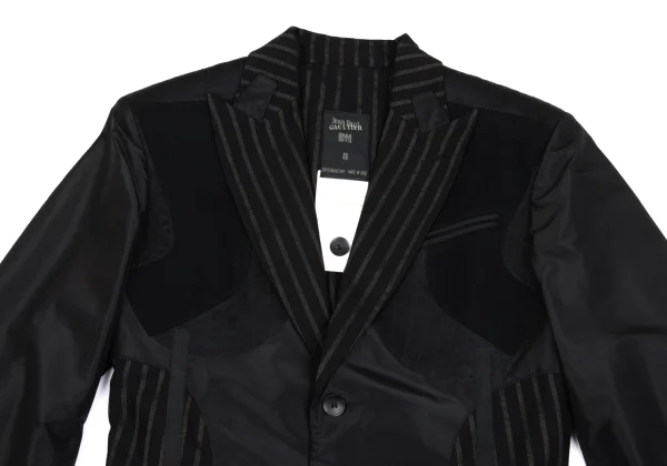 Jean Paul GAULTIER HOMME Striped Inside Out Jacket K-161479_002