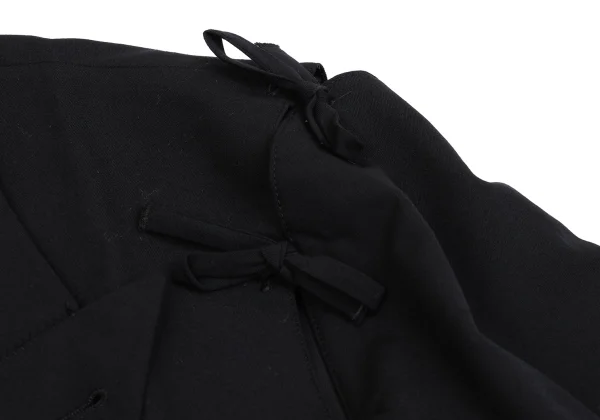 ジャンポールゴルチエ オムJean Paul GAULTIER HOMME リボン着脱デザインウールジャケット 黒50 K-161481_007